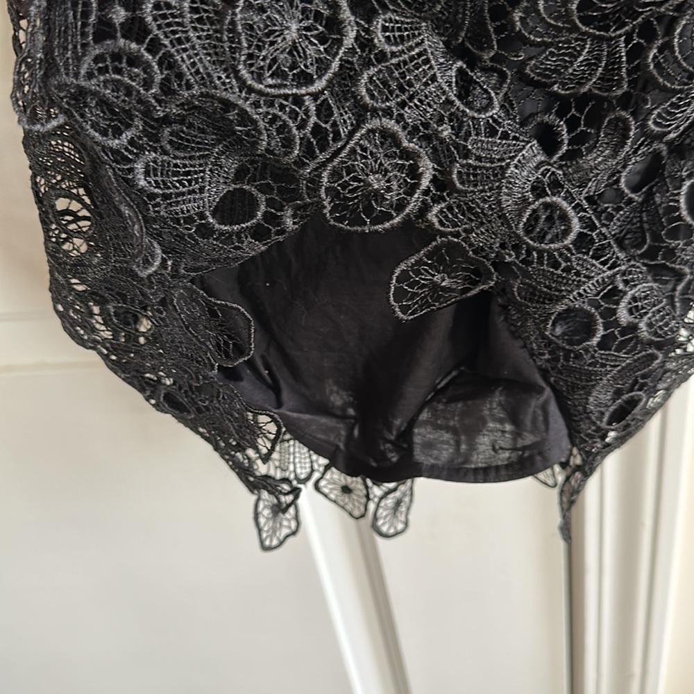 BB Dakota Lace Black Sheath Sleeveless Dress - Picture 6 of 9